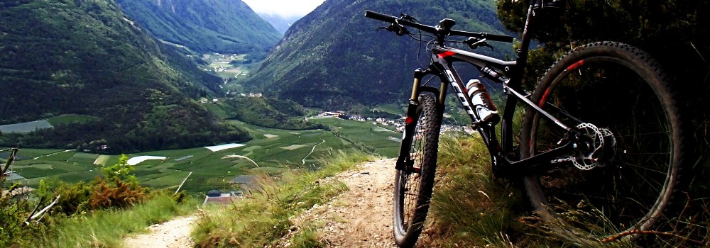 panorama Laces val venosta mtb